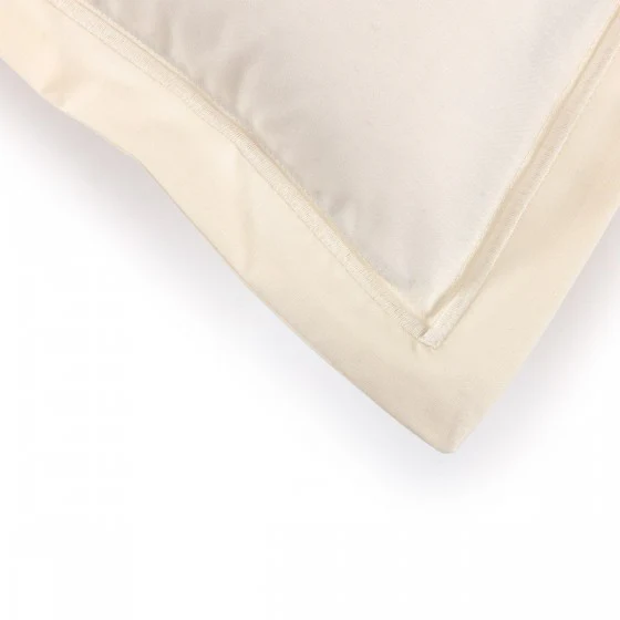 Taie d'oreiller Percale Crème - Image 4